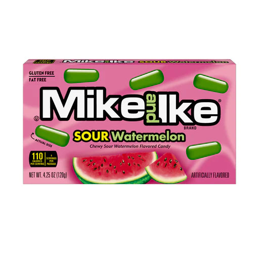 Mike & Ike Sour Watermelon 120 g (12 Pack) Exotic Candy Wholesale Montreal Quebec Canada