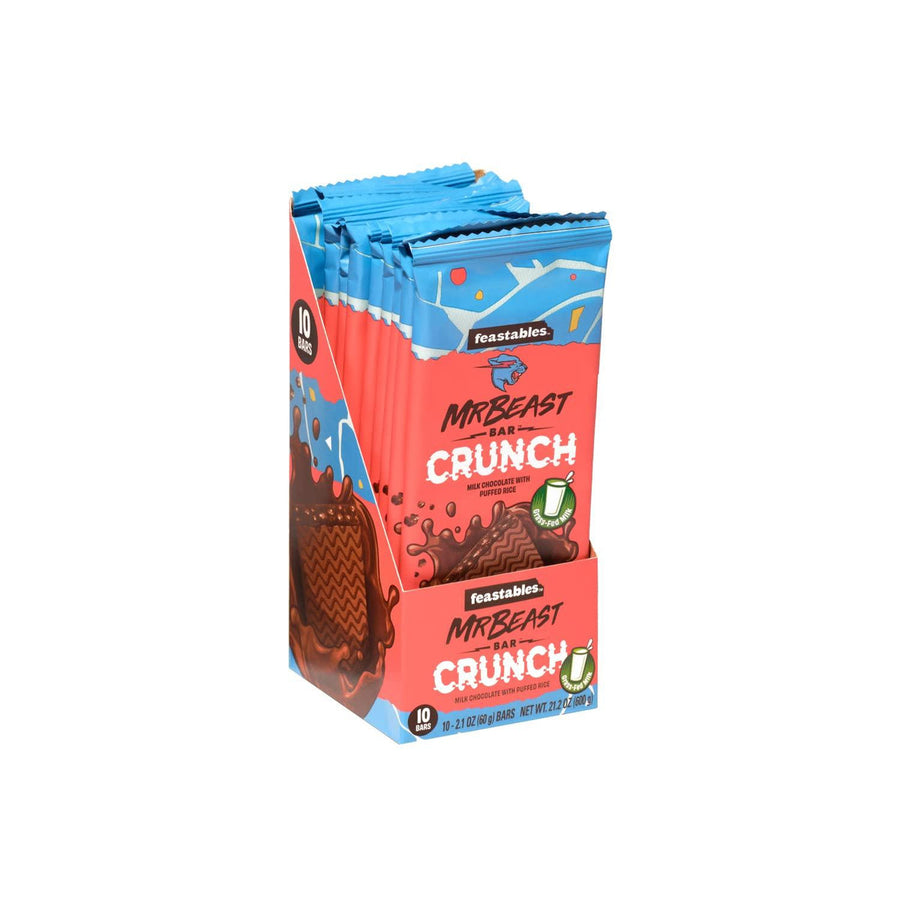 Mr Beast Milk Chocolate Crunch Bar 60 g (10 pack) Exotic Candy Wholesale Montreal Quebec Canada