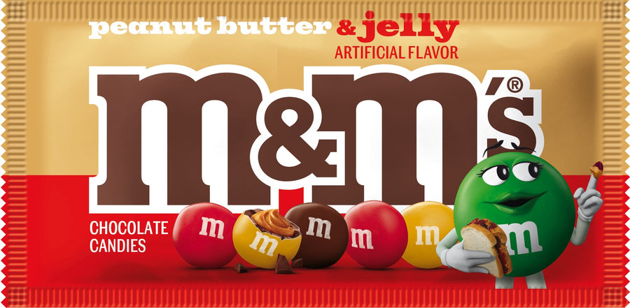 M&M Peanut Butter & Jelly 46 g (24 Pack) Exotic Candy Wholesale Montreal Quebec Canada