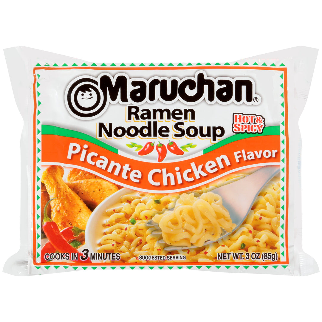 Maruchan Ramen Noodle Soup Pack Picante Chicken 85 g (24 Pack) Exotic Snacks Wholesale Montreal Quebec Canada