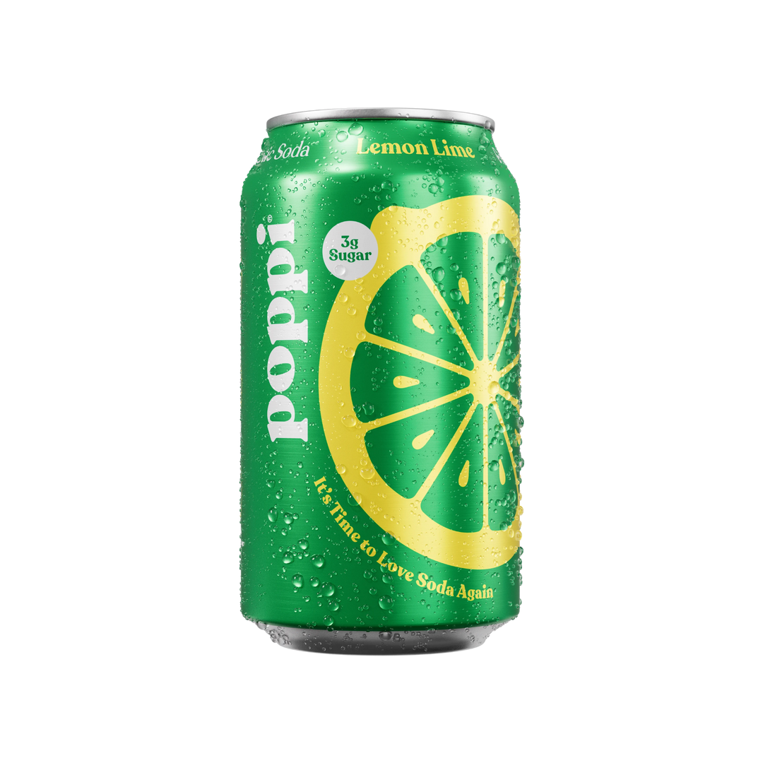 Poppi Lemon Lime 355 mL (12 Pack) Non-Alcoholic Exotic Drinks Wholesale Montreal Quebec Canada