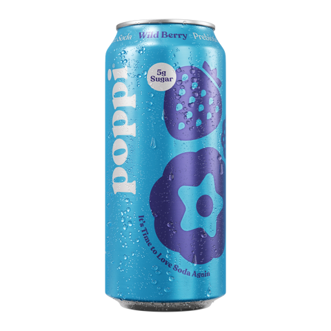 Poppi Wild Berry 473 mL (12 Pack) Non-Alcoholic Exotic Drinks Wholesale Montreal Quebec Canada