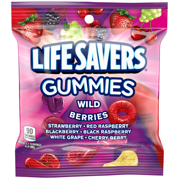 Lifesavers Wild Berries Gummies 91.3 g (12 Pack) Exotic Candy Wholesale Montreal Quebec Canada