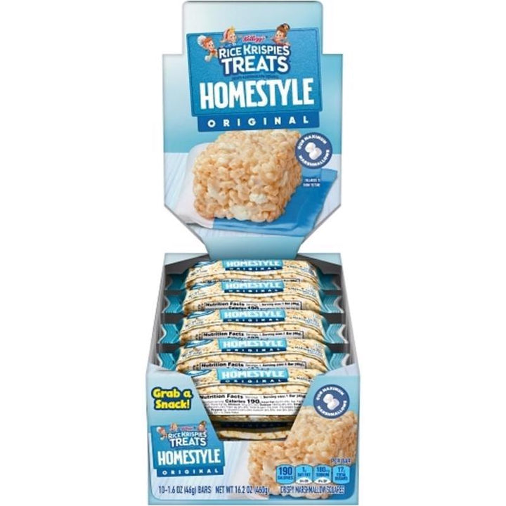 Rice Krispies Treats Homestyle Original Bar 46 g (10 Pack) Exotic Snacks Wholesale Montreal Quebec Canada