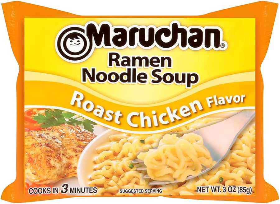 Maruchan Ramen Noodle Soup Pack Roast Chicken 85 g (24 Pack) Exotic Snacks Wholesale Montreal Quebec Canada