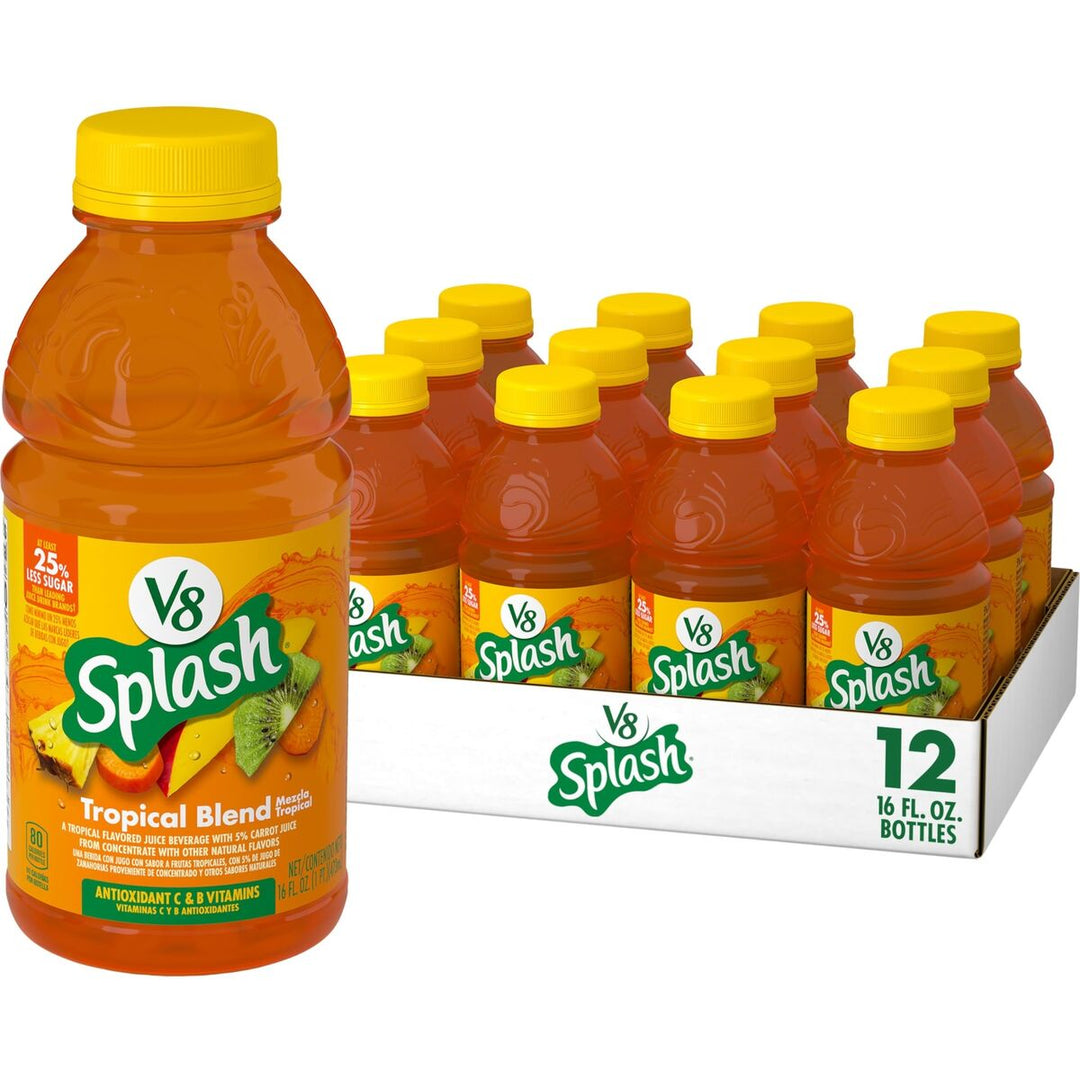 V8 Splash Tropical Blend 473 mL (12 Pack) Exotic Drinks Wholesale Montreal Quebec Canada