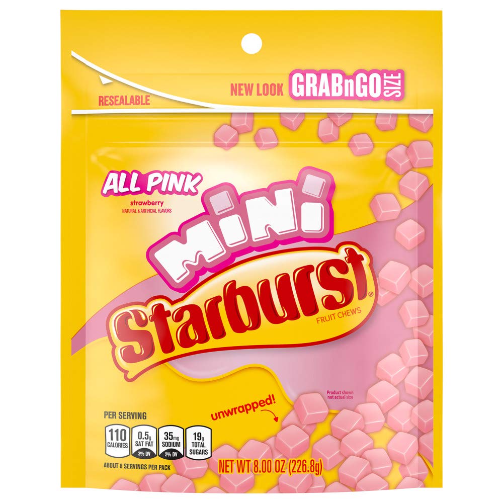 Starburst All Pink Mini Pouch 226 g (8 Pack) Exotic Candy Wholesale Montreal Quebec Canada