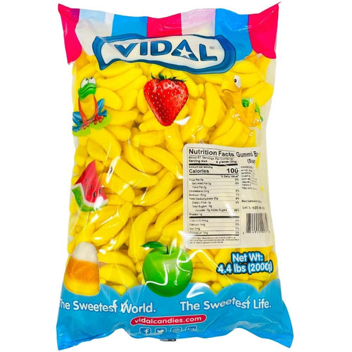 Vidal Bulk Sugared Bananas 2 kg (6 Pack) Exotic Candy Wholesale Montreal Quebec Canada