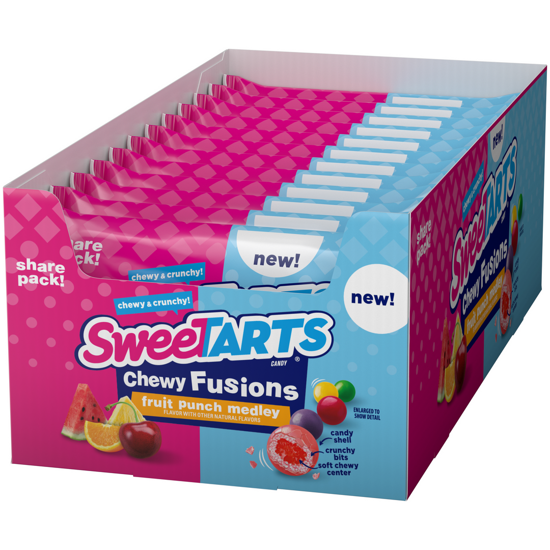 SweeTarts Chewy Fusion Share Pack 85 g (12 Pack)