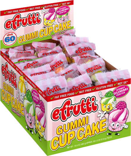 eFrutti Gummi Cupcakes 8 g (60 Pack) Exotic Candy Wholesale Montreal Quebec Canada