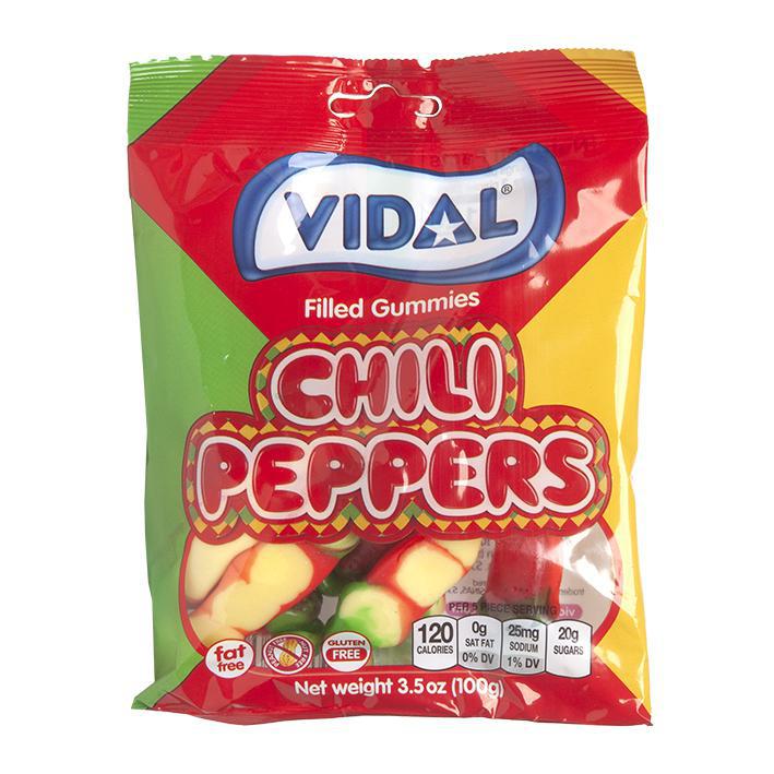 Vidal Gummi Chili Peppers Imported Exotic Wholesale Candy Montreal Quebec Canada