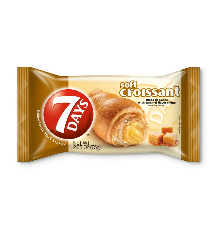 7Days Soft Caramel Croissant 75 g (24 Pack)