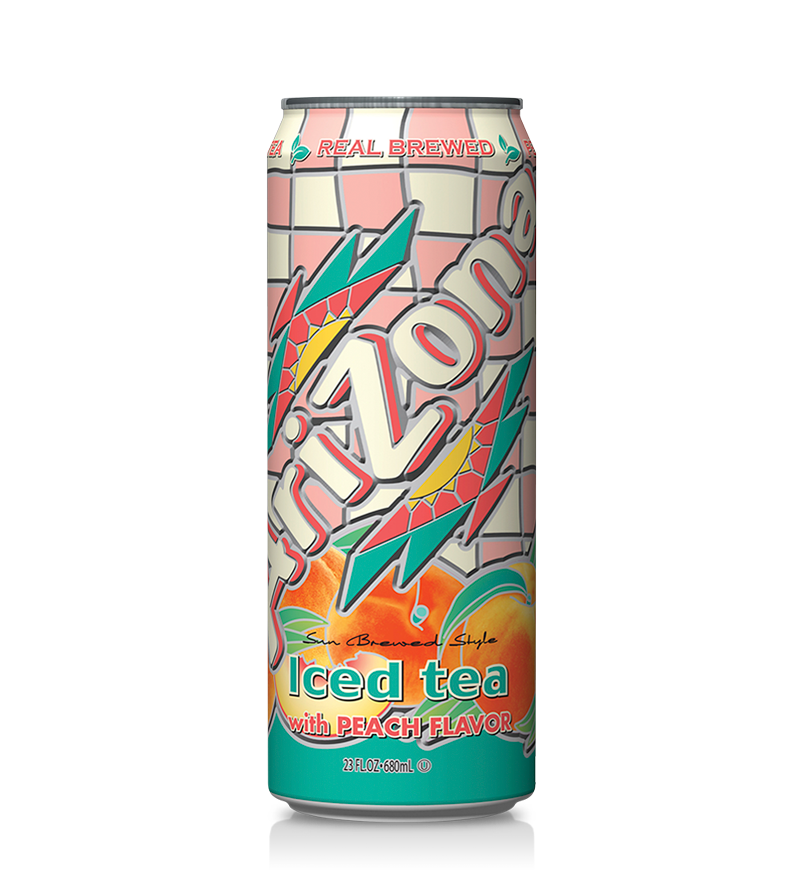 Arizona Tea Can Peach Tea 695 mL (24 Pack) Exotic Drinks Wholesale Montreal Quebec Canada