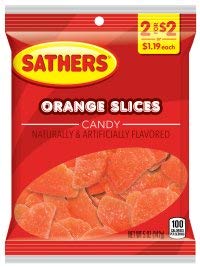 Sathers Orange Slice 142 g (12 Pack)