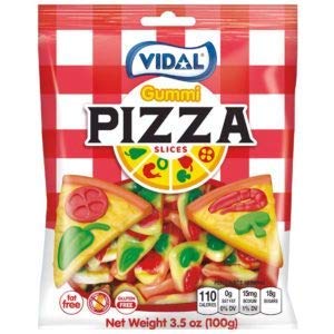 Vidal Gummi Pizza Slice Imported Exotic Wholesale Candy Montreal Quebec Canada