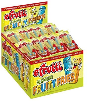  eFrutti Gummi Sour Fruity Fries 15.5 g (48 Pack) Exotic Candy Wholesale Montreal Quebec Canada