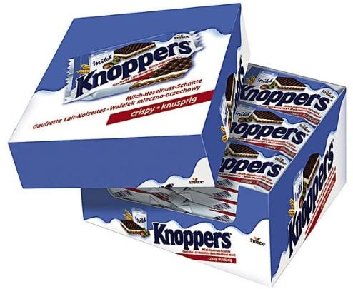 Knoppers Milk & Hazelnut Wafer 25 g (24 Pack)