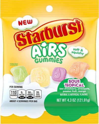 Starburst Airs Sour Tropical Gummies 121.91 g (12 Pack)