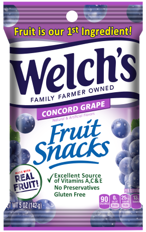 Welch's Fruit Snacks Concord Grapes 142 g (12 Pack) Exotic Candy Wholesale Montreal Quebec Canada