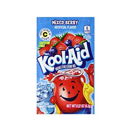 Kool-Aid Unsweetened Mixed Berry Drink Mix 6.2 g (48 Pack)