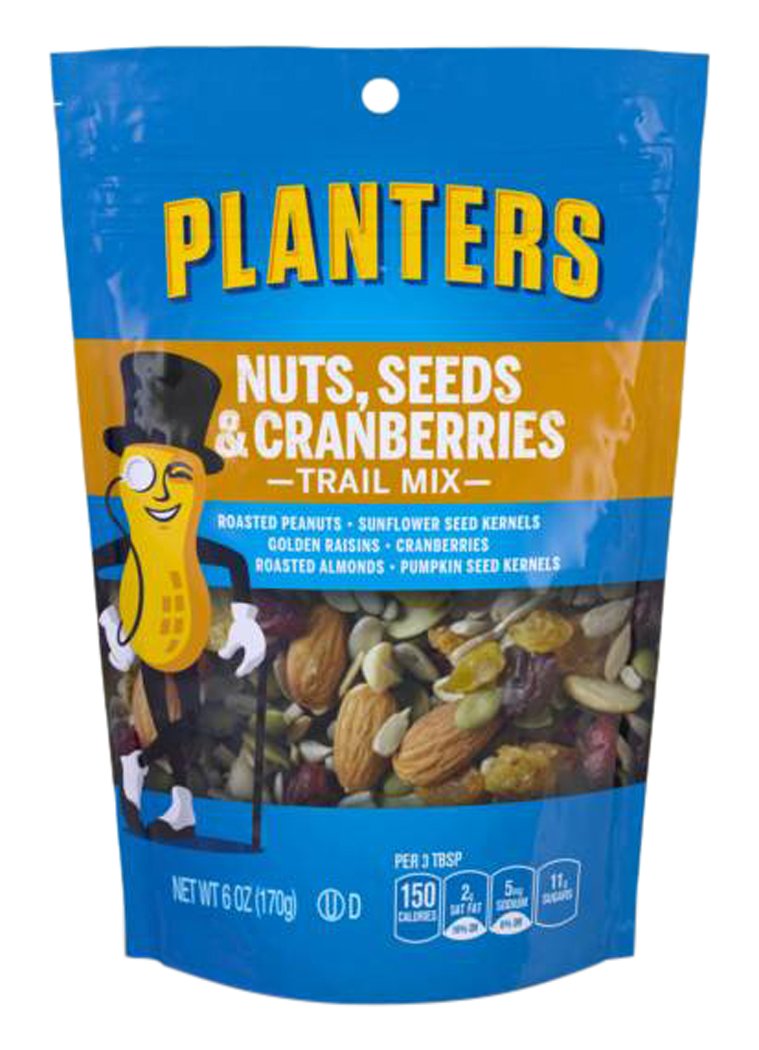 Planters Nuts, Seeds & Cranberries Trail Mix 170 g (12 Pack)