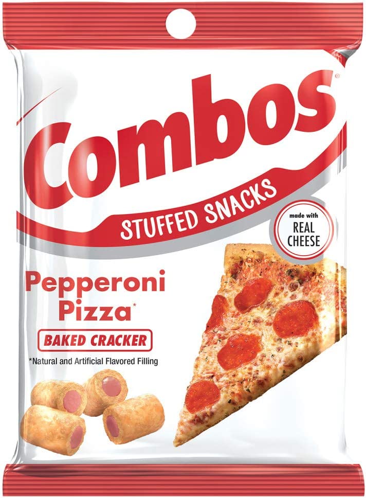 Combos Pepperoni Pizza Baked Cracker 178.6 g (12 Pack) Exotic Snacks Wholesale Montreal Quebec Canada