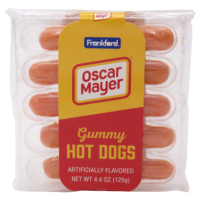 Frankford Oscar Mayer Gummy Hot Dogs 125 g (8 Pack) Imported Exotic Candy Wholesale MOntreal QUebec Canada