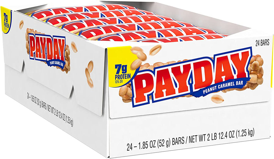 PayDay Bar 52 g (24 Pack) Exotic Candy Wholesale Montreal Quebec Canada