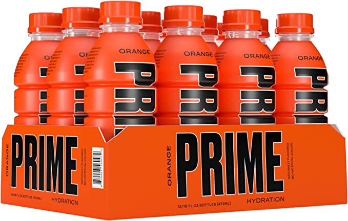 Prime Hydration Orange 500 ml Imported Exotic Drink Montreal Quebec Canada