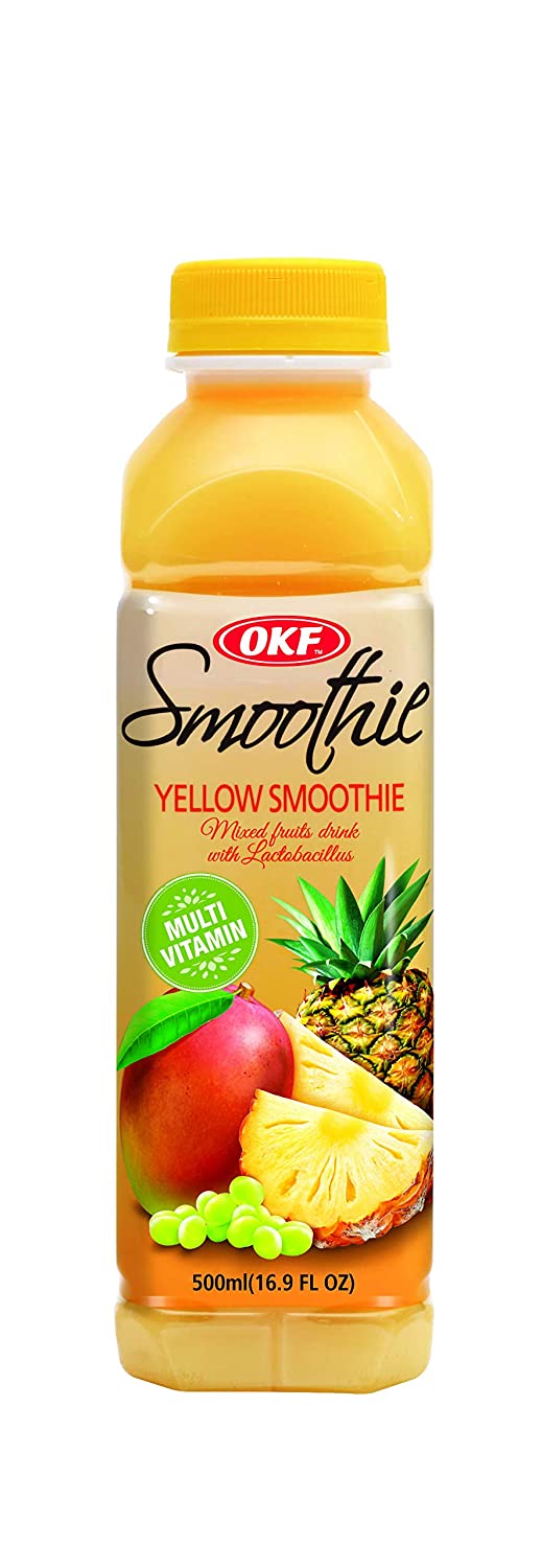 OKF Yellow Smoothie 500 ml Imported Exotic Drink Montreal Canada Wholesale