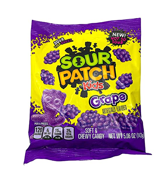 Sour Patch Kids Grape 143 g (12 Pack) Exotic Candy Wholesale Montreal Quebec Canada