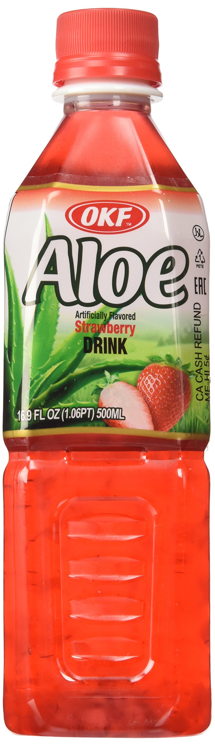 OKF Aloe Strawberry Drink 500 mL (20 Pack)