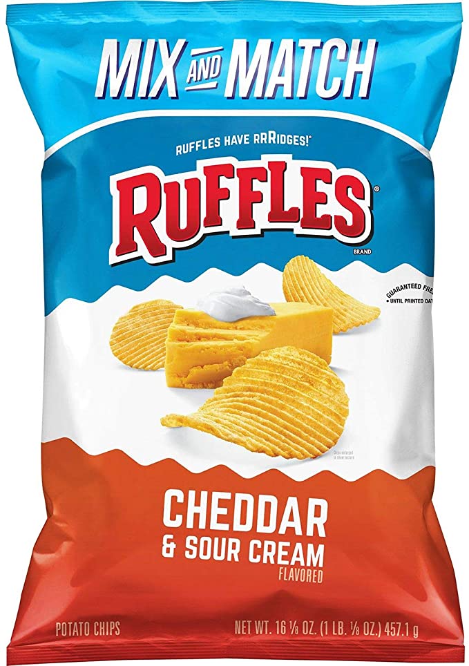 Ruffles Cheddar & Sour Cream 42.5 g (64 Pack) Exotic Snacks Wholesale Montreal Quebec Canada