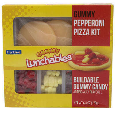 Kraft Lunchables Gummy Pepperoni Pizza Kit 179 g (10 Pack) Imported Exotic Candy Wholesale Montreal Quebec Canada