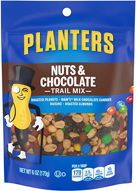 Planters Nuts & Chocolate Trail Mix 170 g Imported Exotic Wholesale Snacks Montreal Quebec Canada