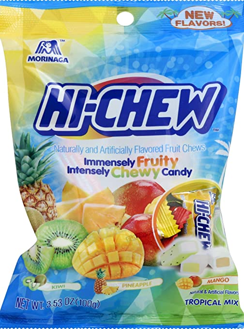 Hi-Chew Tropical Mix 100 g (6 Pack) Imported Exotic Candy Wholesale MOntreal Quebec Canada