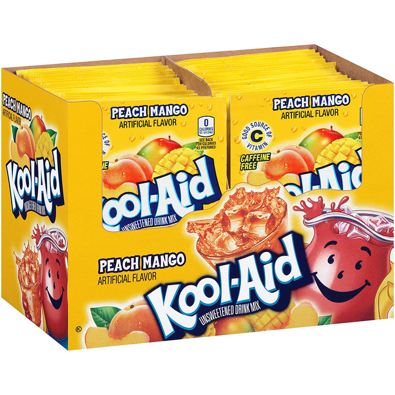 Kool-Aid Unsweetened Peach Mango Drink Mix 4 g (48 Pack)