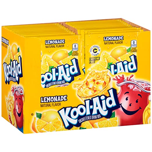 Kool-Aid Unsweetened Lemonade Drink Mix 6.5 g (48 Pack)