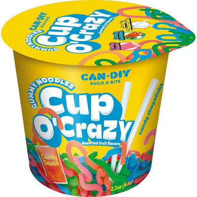 Cup O Crazy Gummi Noodles 63 g Imported Exotic Wholesale Candy Montreal Quebec Canada