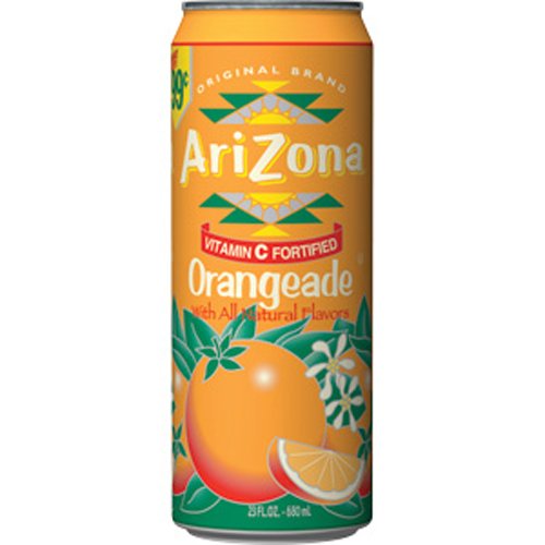 Arizona Tea Orangeade 650 mL (24 Pack) Exotic Soda Wholesale Montreal Quebec Canada