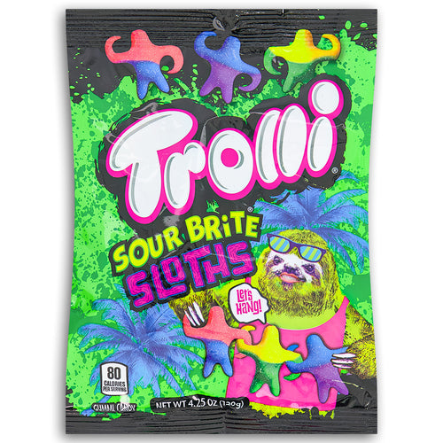 Trolli Sour Brite Sloths 120 g (12 Pack) Imported Exotic Candy Wholesale Montreal Quebec Canada