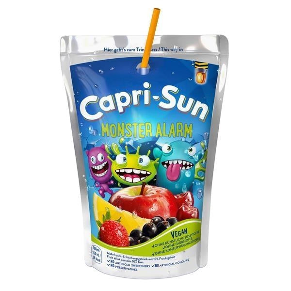 Capri-Sun Fun Alarm 200 ml (40 Pack) Exotic Drinks Wholesale Montreal Quebec Canada