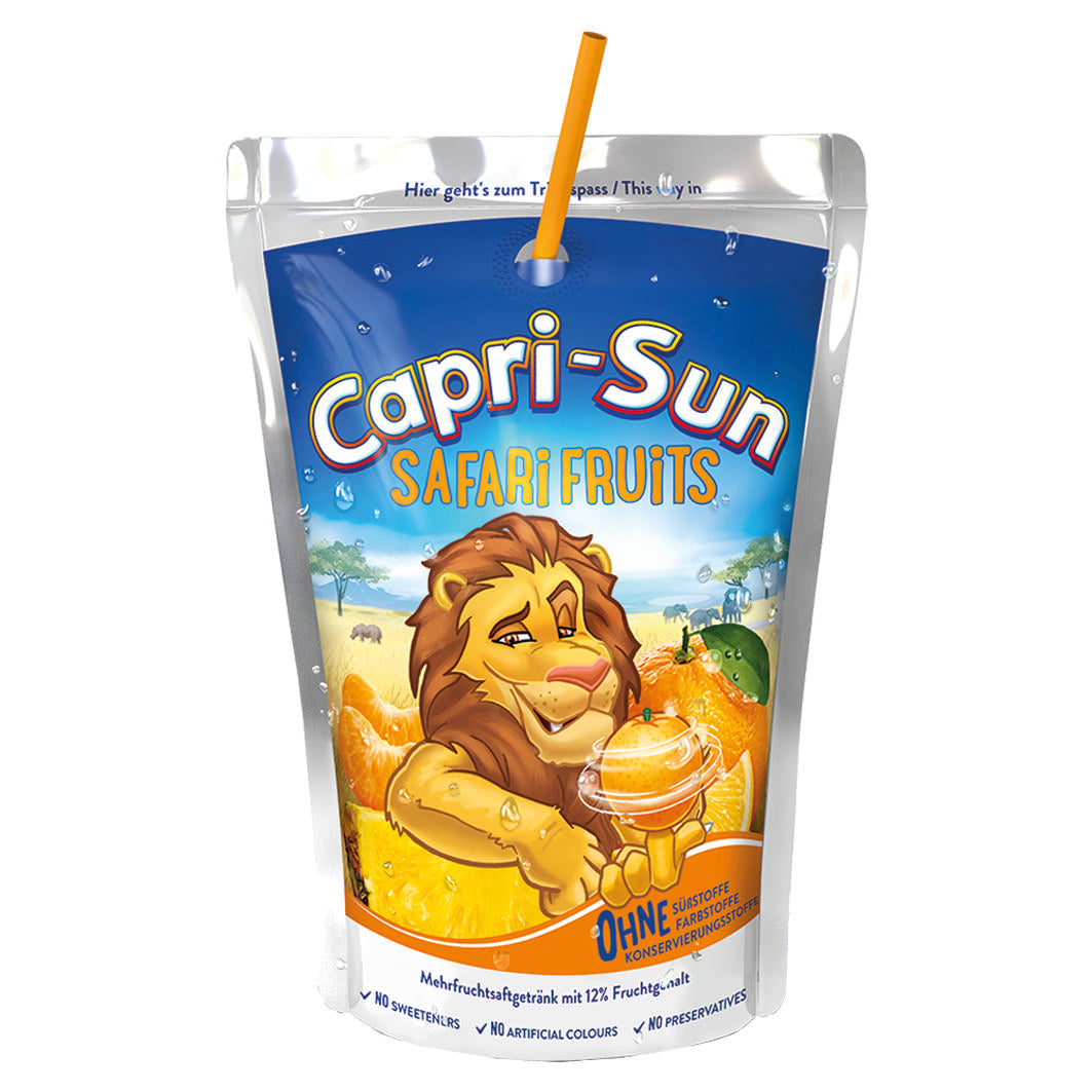 Capri-Sun Safari Fruits 200 ml (40 Pack) Exotic Drinks Wholesale Montreal Quebec Canada