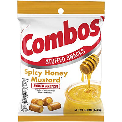 Combos Spicy Honey Mustard Baked Pretzel 179 g - United States - Snaxies