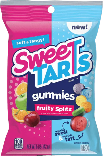 Sweetarts Gummies Fruity Splitz Peg Bag 142 g (12 Pack) – Exotics Wholesale