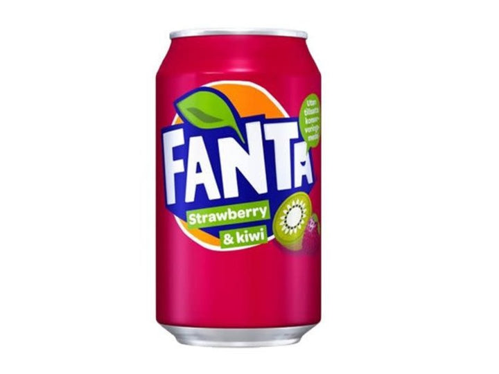 Fanta Strawberry Kiwi 330 mL (24 Pack) Exotic Drinks Wholesale Montreal Quebec Canada 