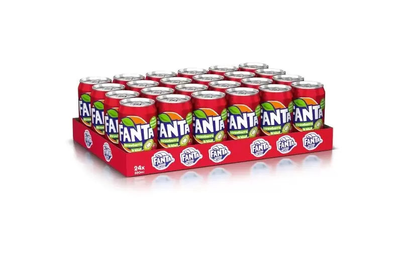 Fanta Strawberry Kiwi 330 mL (24 Pack) Exotic Drinks Wholesale Montreal Quebec Canada