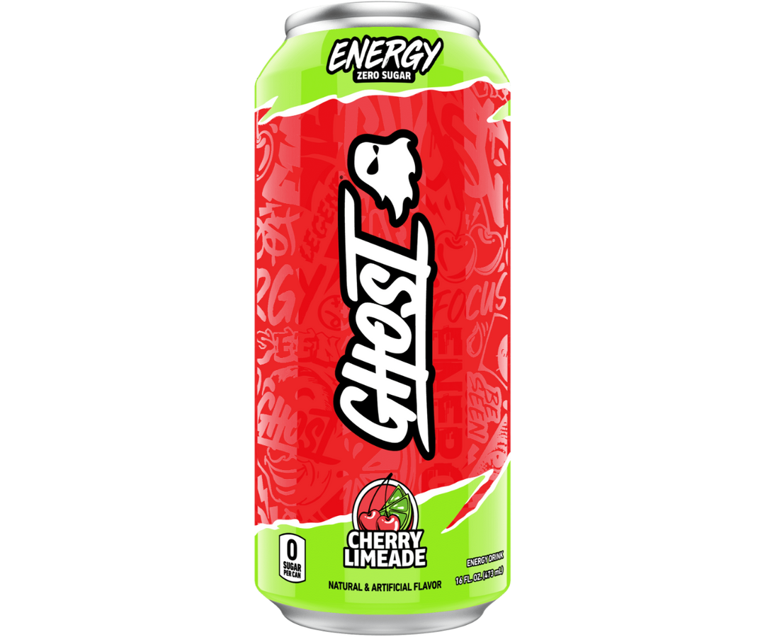 Ghost Energy Cherry Limeade 473 mL (12 Pack) Exotic Energy Drinks Wholesale Montreal Quebec Canada