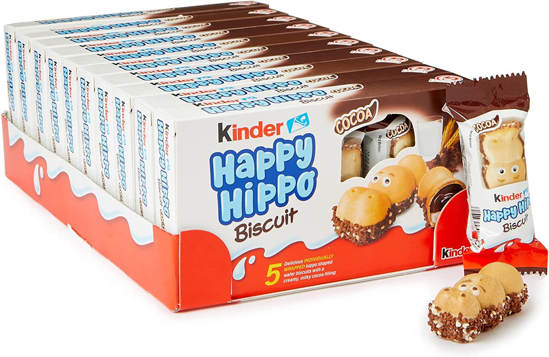 Kinder Happy Hippo Cocoa 21 g (50 Pack) Exotic Snacks Wholesale Montreal Quebec Canada