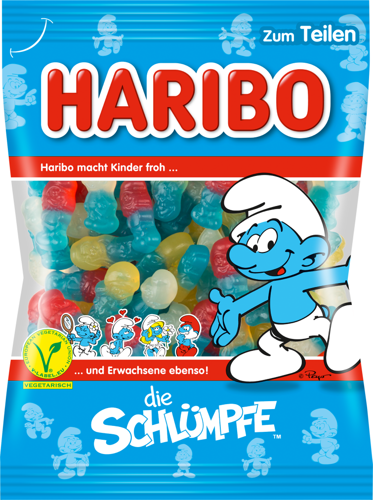 Haribo Smurfs 200 g (34 Pack) Exotic Candy Wholesale Montreal Quebec Canada